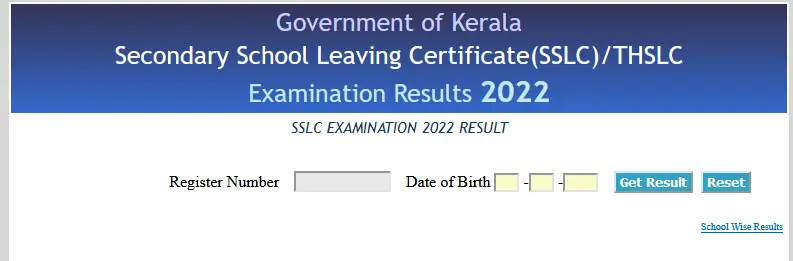 Kerala SSLC Result 2022 - Keralaresults.nic.in